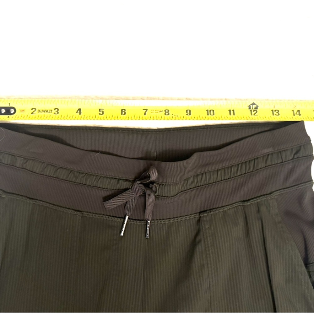 LULU LEMON Dance Studio Dark Army Green Mid Rise Pant Size 6 - Picture 11 of 16